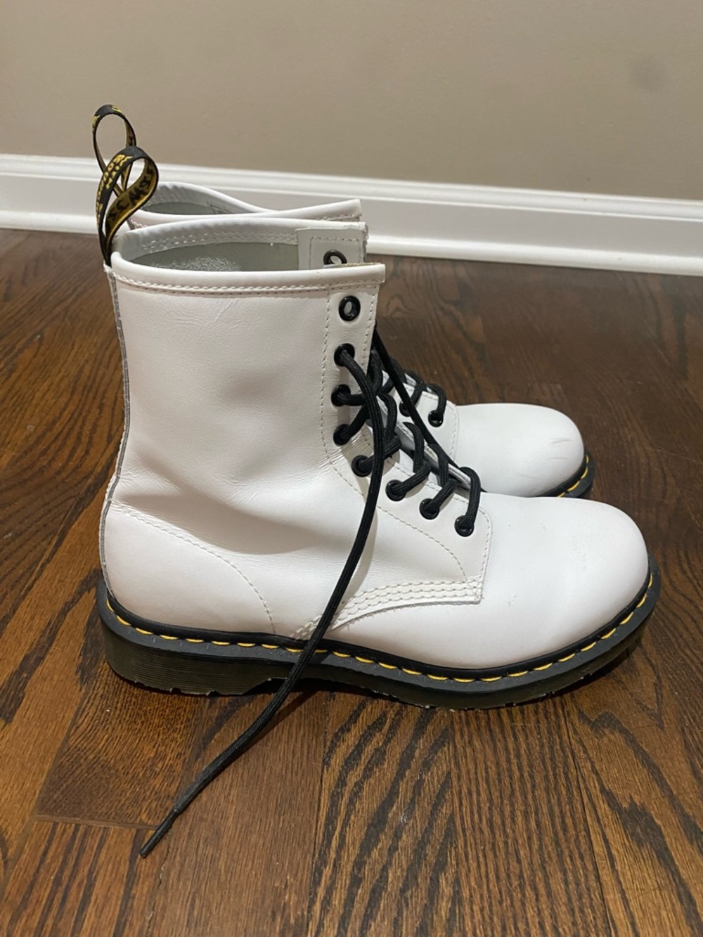 Doc Martin White boots